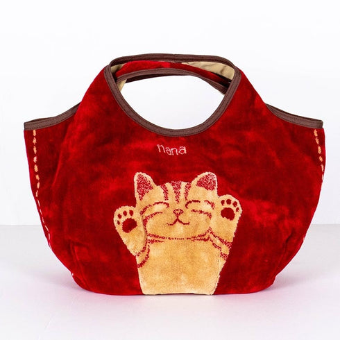 バッグ 横浜ナナ 湘南ナナ NANA Kバッグ バンザイネコ アカベージュ nn-k52