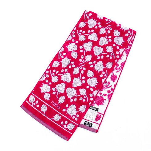 タオル 横浜ナナ 湘南ナナ NANA フェイスタオル ハーフ ローズ2 ピンクシロ nn-fth11-I