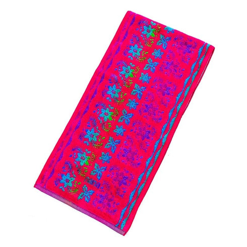 タオル 横浜ナナ 湘南ナナ NANA フェイスタオル ハーフ サマセット柄 チェリーピンク多色 nn-fth25-A