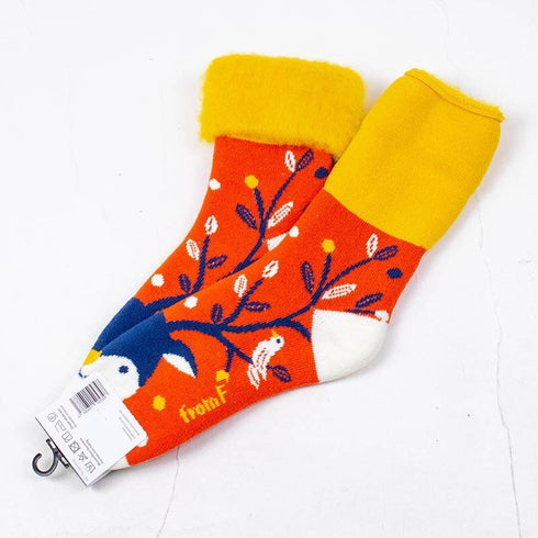 ソックス fromF モコモコソックス トナカイ オレンジ サイズM 36-38 (22.5ー25cm)TV081MOR