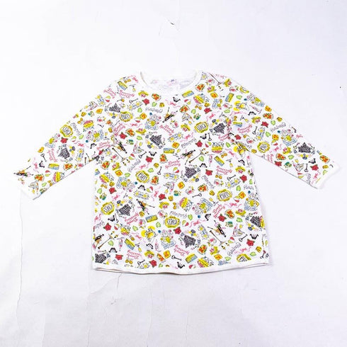 【セール】パジャマ TUNIC パターンメッシュ・パリ 8分袖袖トレーナ―パジャマ フリーサイズ SSS-23408-A