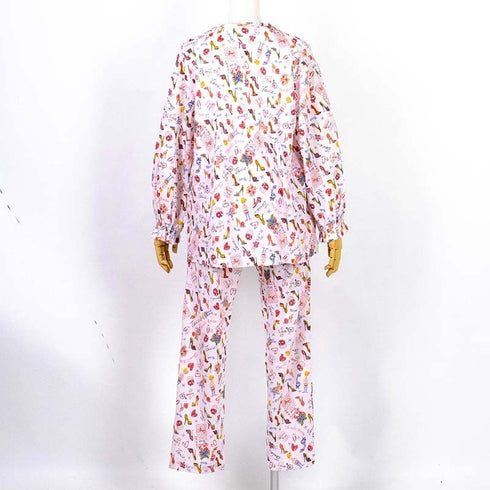 パジャマ TUNIC 60接結・ヒール 半開メローパジャマ ピンク フリーサイズ 26356-A