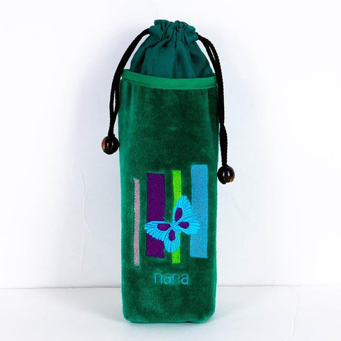 ケース 横浜ナナ NANA ペットボトルケース B蝶柄 グリーン nn-npbk1-D