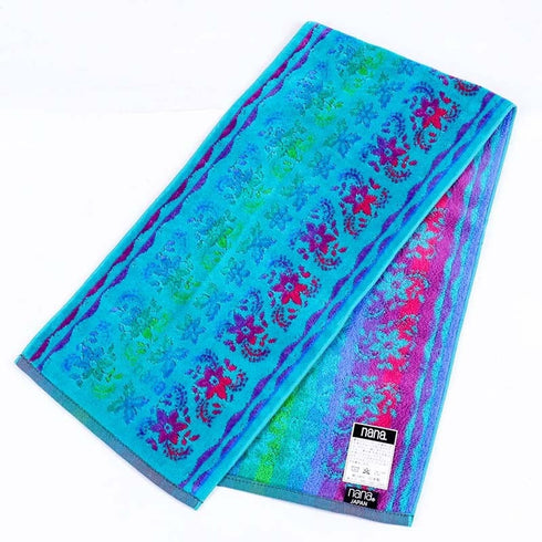 タオル 横浜ナナ NANA フェイスタオル ハーフ サマセット ターコイズブルー多色 nn-fth25-D