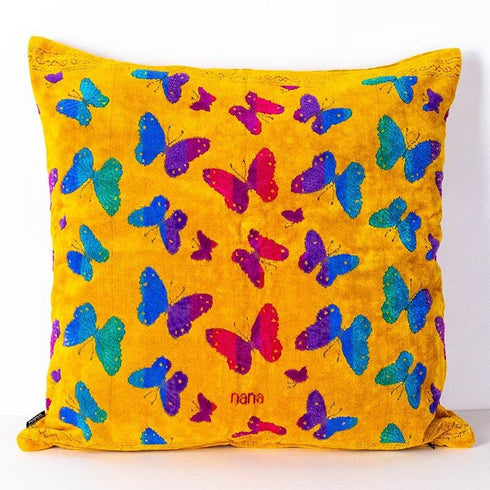 クッションカバー 横浜ナナ 湘南ナナ  NANA パピヨン イエロー多色 nn-CC4-B