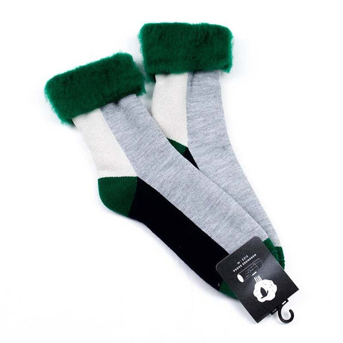 ソックス fromF モコモコソックス パレッティ/パレット ベーシックグリーン サイズM 36-38 (22.5ー25cm)TV054MC