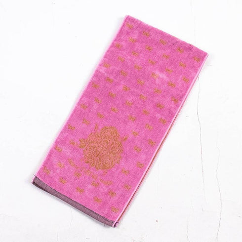 タオル 横浜ナナ 湘南ナナ NANA フェイスタオル ハーフ ブーケ柄 ピンクベージュ nn-fth31-K