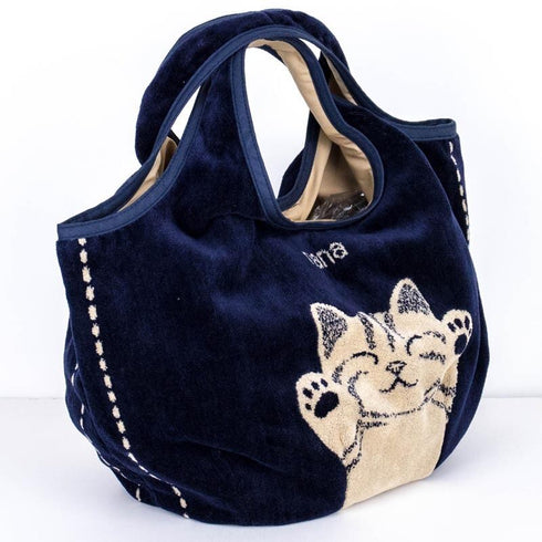 バッグ 横浜ナナ NANA Kバッグ バンザイネコ 紺ベージュ