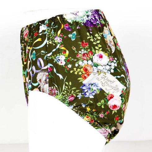 ショーツ 下着 TUNIC ビスコラピア・シャイニーデイ オヤスミパンツ カーキ 1133L-B