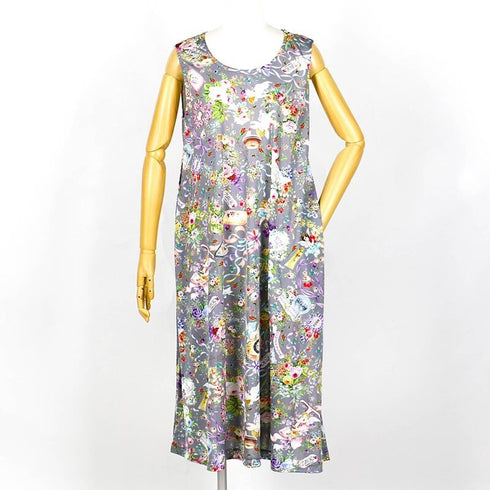 ノースリーブ TUNIC ビスコラピア・シャイニーデイ ノースリーブ グレー フリーサイズ 13419-C