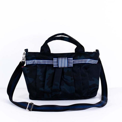 バッグ TUNIC ★チャーリーのシャーロットポシェット 迷彩ネイビー 18054-B