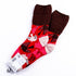 ソックス fromF モコモコソックス リントゥ/鳥 レッド サイズM 36-38 (22.5ー25cm)TV095MRD