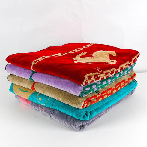 タオル 横浜ナナ NANA バスタオル ホース柄 ベージュ紺オレンジ nn-bast8-D