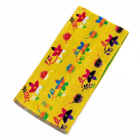 タオル 横浜ナナ NANA フェイスタオル ハーフ コスモス イエロー多色 nn-fth23-F