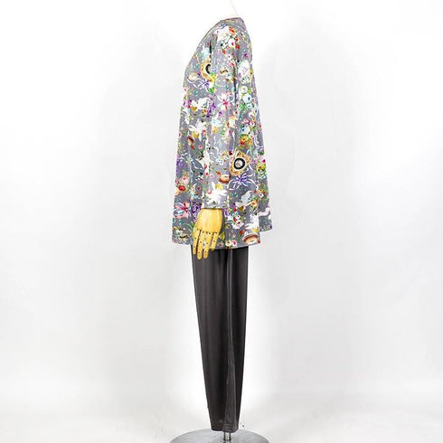 パジャマ TUNIC ビスコラピア・シャイニーデイ 長袖パジャマ グレー フリーサイズ 12782-C