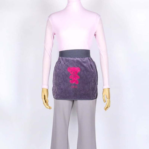 エプロン 横浜NANA ショートサロンエプロン ベア グレーピンク