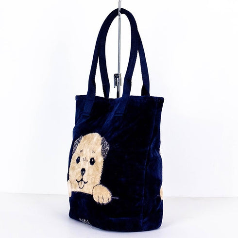 バッグ 横浜ナナ NANA ナナバッグ小 柴犬 紺ベージュ nn-bs42A