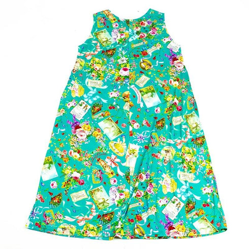 ノースリーブ TUNIC ビスコラピア・オールハピネス ノースリーブネグリジェ グリーン 13416-B