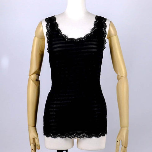 ランニング 下着 TUNIC【定番】サッカーボーダー ランニングシャツ クロ フリーサイズ 9009-D