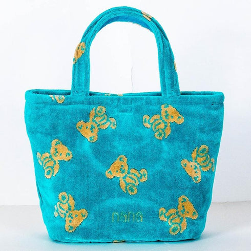 バッグ 横浜ナナ 湘南ナナ NANA ちょこバッグ ナナベア柄 ターコイズブルーベージュ nn-tyk10-A