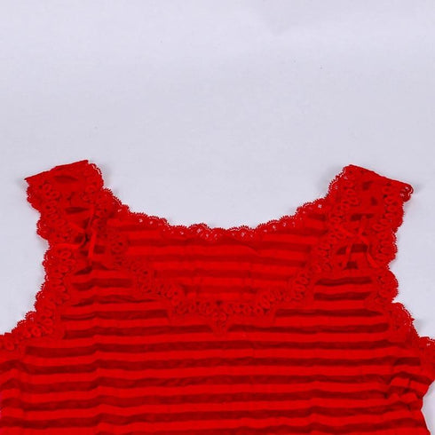 ランニング 下着 TUNIC【定番】サッカーボーダー ランニングシャツ アカ フリーサイズ 9009-I