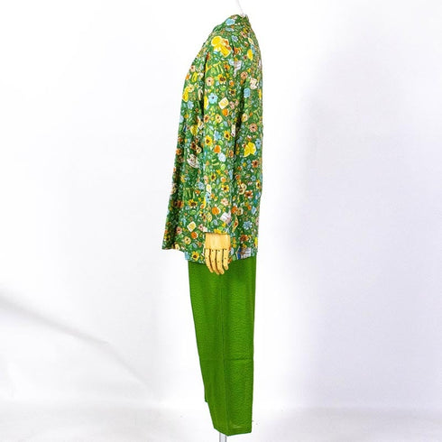 【セール】パジャマ TUNIC 80ローンサッカー・長袖パジャマ レモン フリーサイズ SSS-29094-B