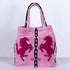 バッグ 横浜ナナ NANA タウンバッグ ホース柄 ピンク濃ピンククロ nn-twn10-B