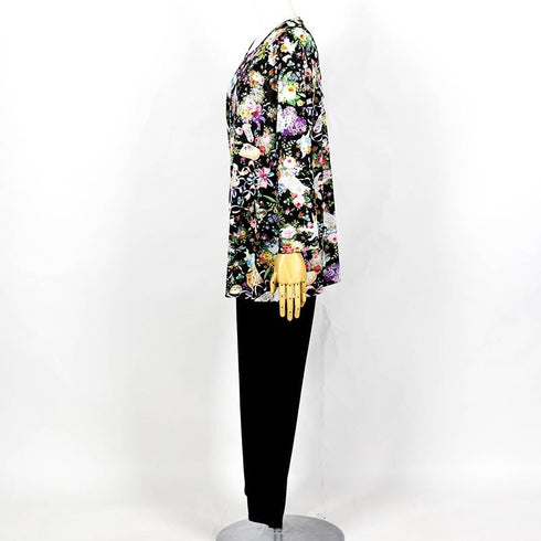 パジャマ TUNIC ビスコラピア・シャイニーデイ 長袖パジャマ クロ フリーサイズ 12782-D