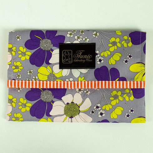 ケース TUNIC 綿プリント裏タフタボンディング加工 スリムマルチケース マリーグレー 18154-B