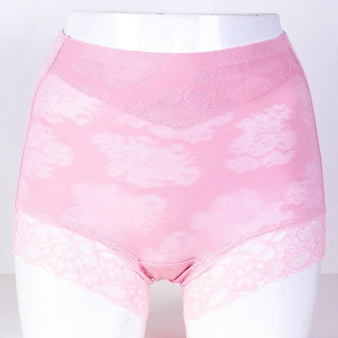 ショーツ 下着 TUNIC モダールメッシュ/プレミアムスムージー レースボクサー ピンク 2137M-B