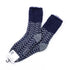 ソックス fromF モコモコソックス ヘリンボーン ネイビー サイズM 36-38 (22.5ー25cm)TV014MA