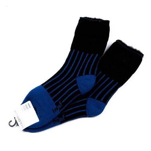 ソックス fromF モコモコソックス ビーバ/線 ブラック サイズM 36-38 (22.5ー25cm)TV055MC