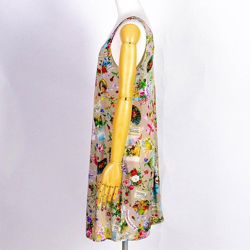 スリップ TUNIC ビスコラピア・オールハピネス Aラインスリップ モカ 1563-A