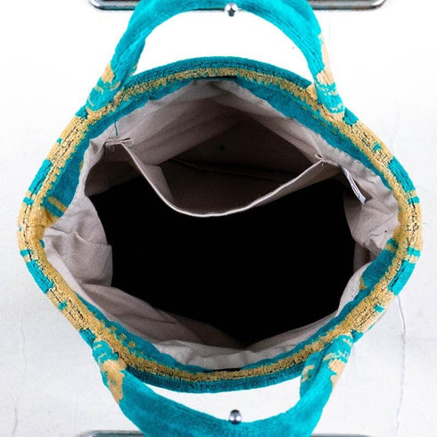 バッグ 横浜ナナ 湘南ナナ NANA ちょこバッグ ベア柄 ターコイズブルーベージュ nn-tyk6-D