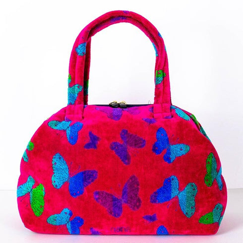 バッグ 横浜ナナ 湘南ナナ NANA ワンデーバッグ パピヨン柄 チェリーピンク多色 nn-OD3-B