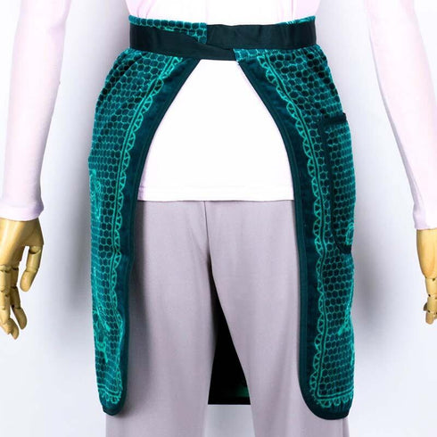 エプロン 横浜NANA サロンエプロン レースバタフライ   グリーン/淡グリーン