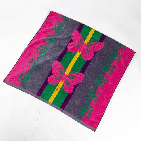 タオル 横浜ナナ NANA バスタオル B蝶 ピンクマルチ nn-bast1-C