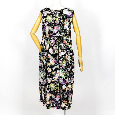 ノースリーブ TUNIC ビスコラピア・シャイニーデイ ノースリーブ クロ フリーサイズ 13419-D