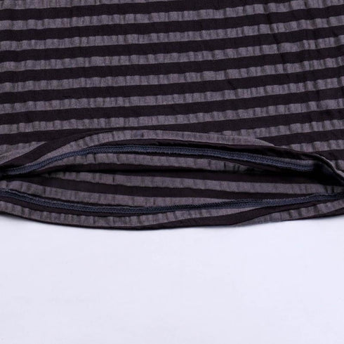 ブラシャツ TUNIC【定番】 サッカーボーダー ブラシャツ グレー フリーサイズ 9315-F