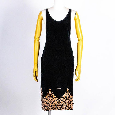 エプロン 横浜ナナ 湘南ナナ NANA DXエプロン インディア柄 チャベージュ nn-dxeps40-A