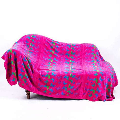 タオル 横浜ナナ NANA タオルケット パピヨン ピンク多色 nn-ket2-E