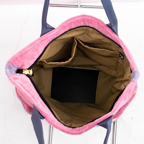 バッグ 横浜ナナ NANA ショルダーバッグ ベア柄 ピンクグレーライン nn-sb27-B