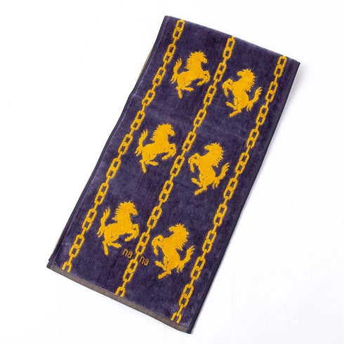 タオル 横浜ナナ NANA ホース スポーツタオル グレーイエロー nn-spt153