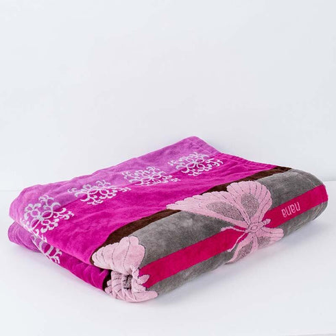 タオル 横浜ナナ NANA タオルケット B蝶 ピンク nn-ket1-D