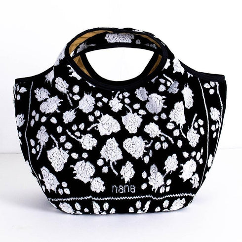 バッグ 横浜ナナ 湘南ナナ NANA Kバッグ ローズ2柄 クロシロ nn-k58