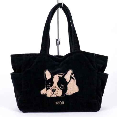 バッグ 横浜ナナ 湘南ナナ NANA 湘南バッグ フレンチブルドッグ クロベージュ nn-sn10