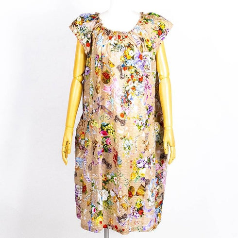 ネグリジェ TUNIC ローンパフサッカー・リボンエンジェル フレンチシャーリングネグリジェ ベージュ フリーサイズ 53070-B