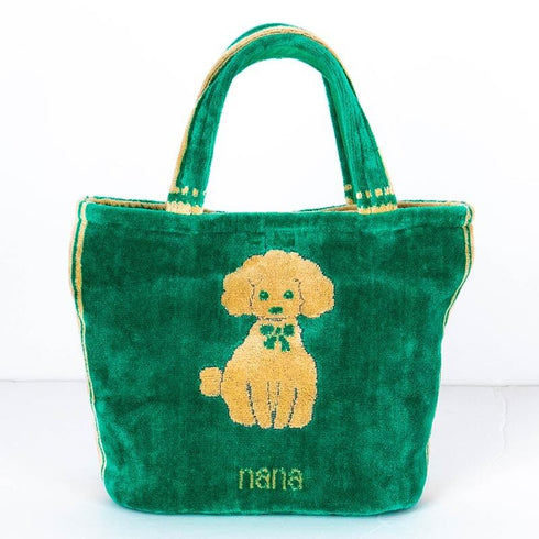 バッグ 横浜ナナ 湘南ナナ NANA ちょこバッグ プードル柄 グリーンベージュ nn-tyk8-F