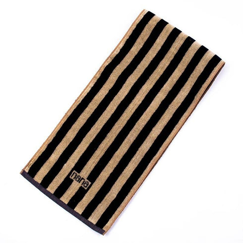 タオル 横浜ナナ 湘南ナナ NANA フェイスタオル ハーフ ストライプ ベージュクロ nn-fth34-A