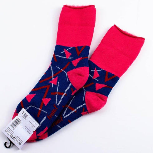 ソックス fromF モコモコソックス ホンカ/アカマツ ブルー サイズM 36-38 (22.5ー25cm)TV103MBL